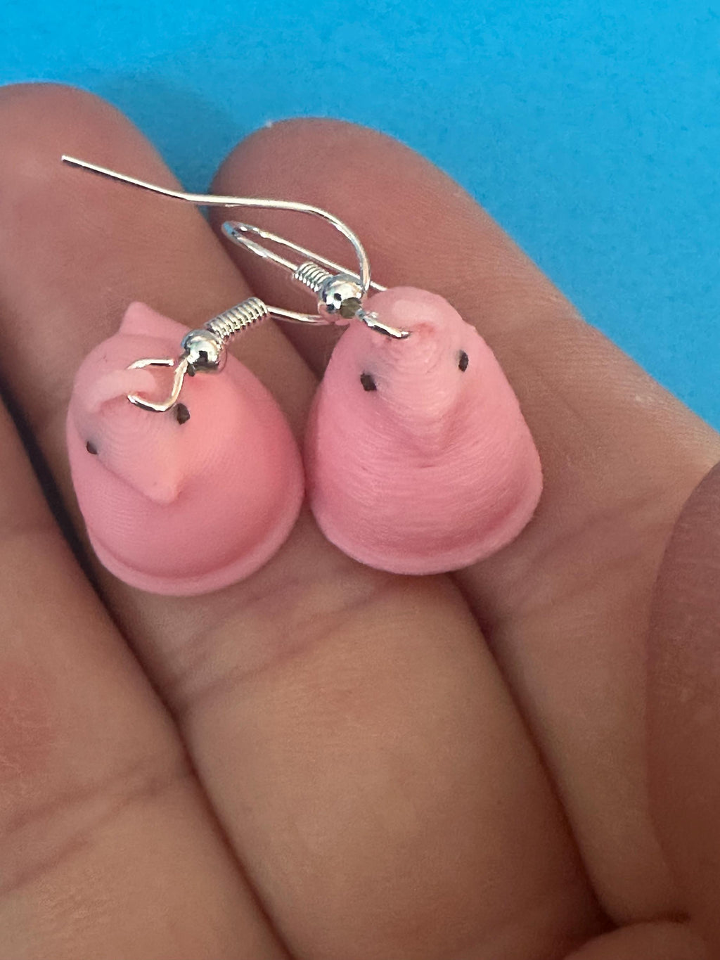 Marshmallow Easter Bunny and chick Earrings: Quirky Statement Jewelry.