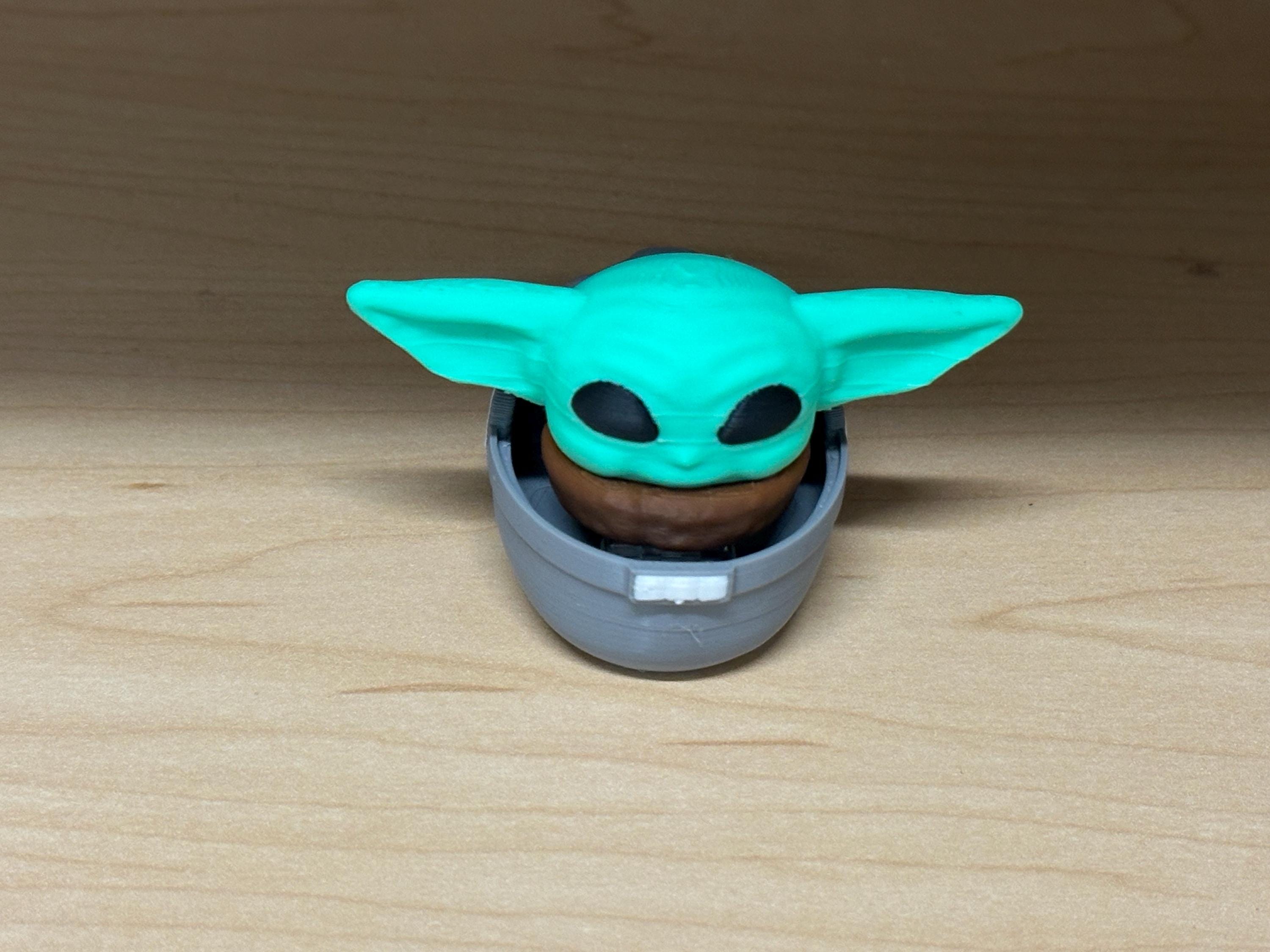 The Child riding in his basket Fidget clicker toy, from the Mandalorian, baby yoda ASMR Autism ADHD