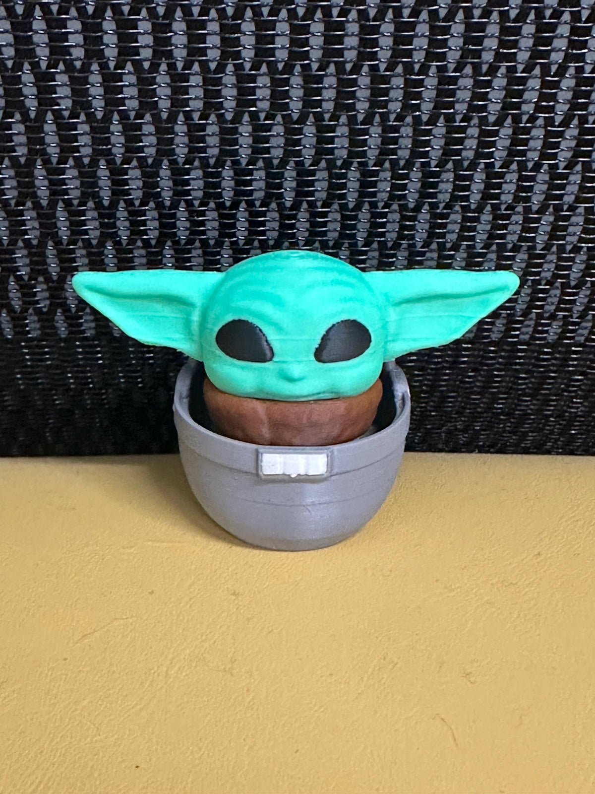 The Child riding in his basket Fidget clicker toy, from the Mandalorian, baby yoda ASMR Autism ADHD