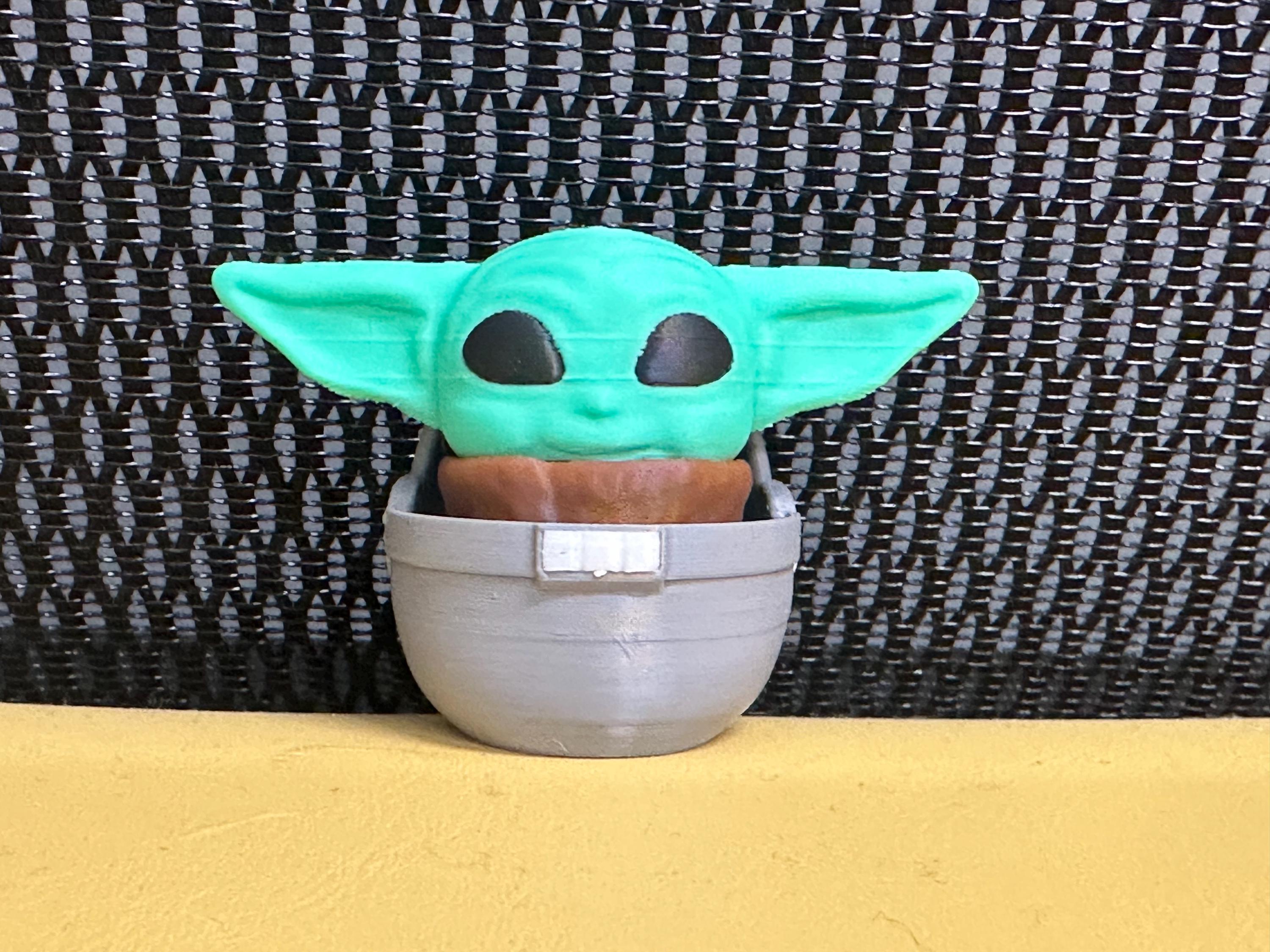 The Child riding in his basket Fidget clicker toy, from the Mandalorian, baby yoda ASMR Autism ADHD