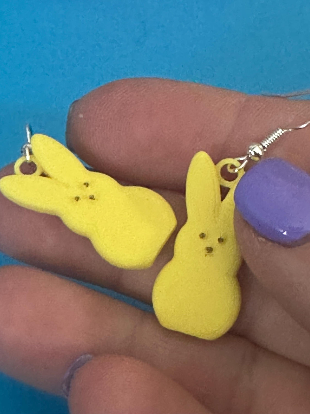 Marshmallow Easter Bunny and chick Earrings: Quirky Statement Jewelry.