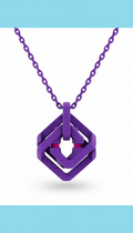 Kinetic Vivid Purple Fidget Pendant