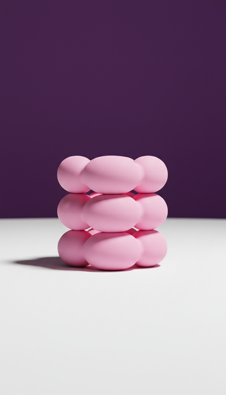 Stackable Bubblegum Pink Rings