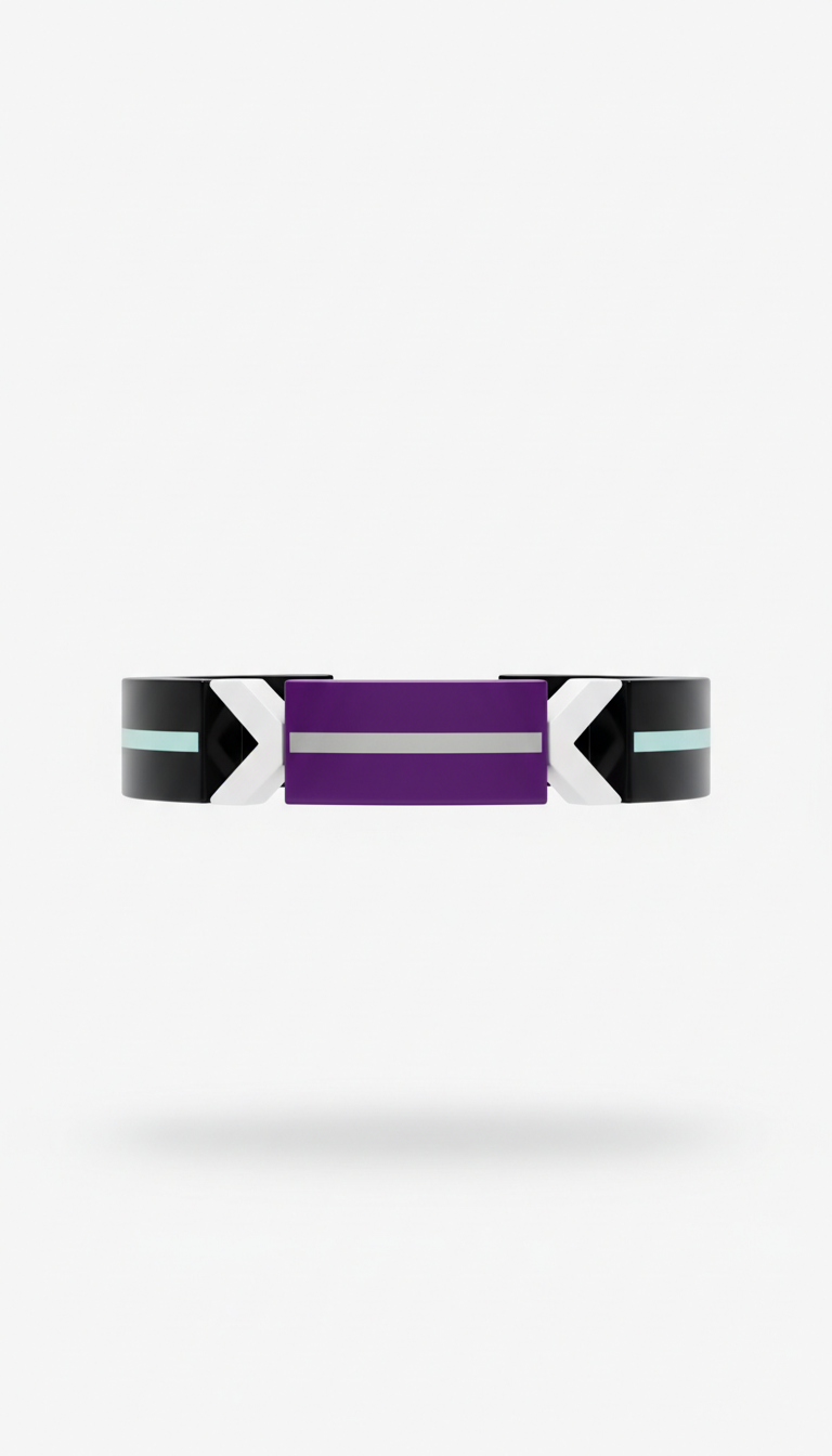 Geometric Three-Part Bar Bracelet