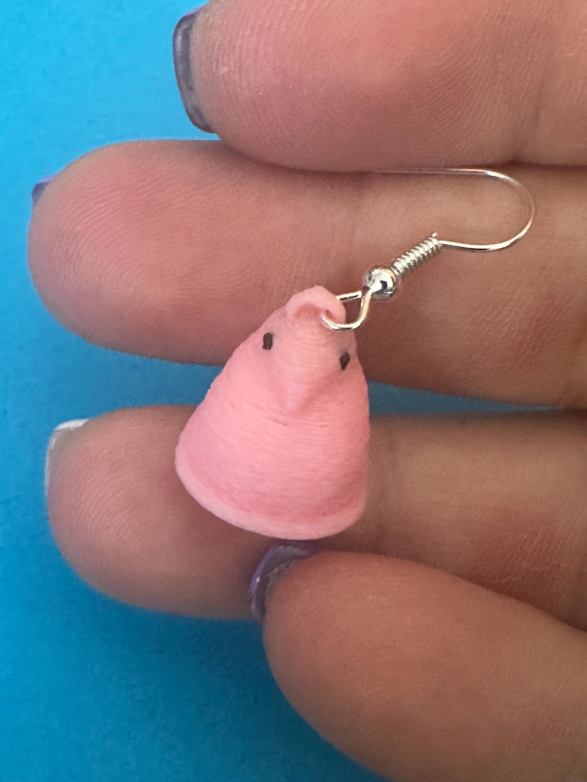 Marshmallow Easter Bunny and chick Earrings: Quirky Statement Jewelry.