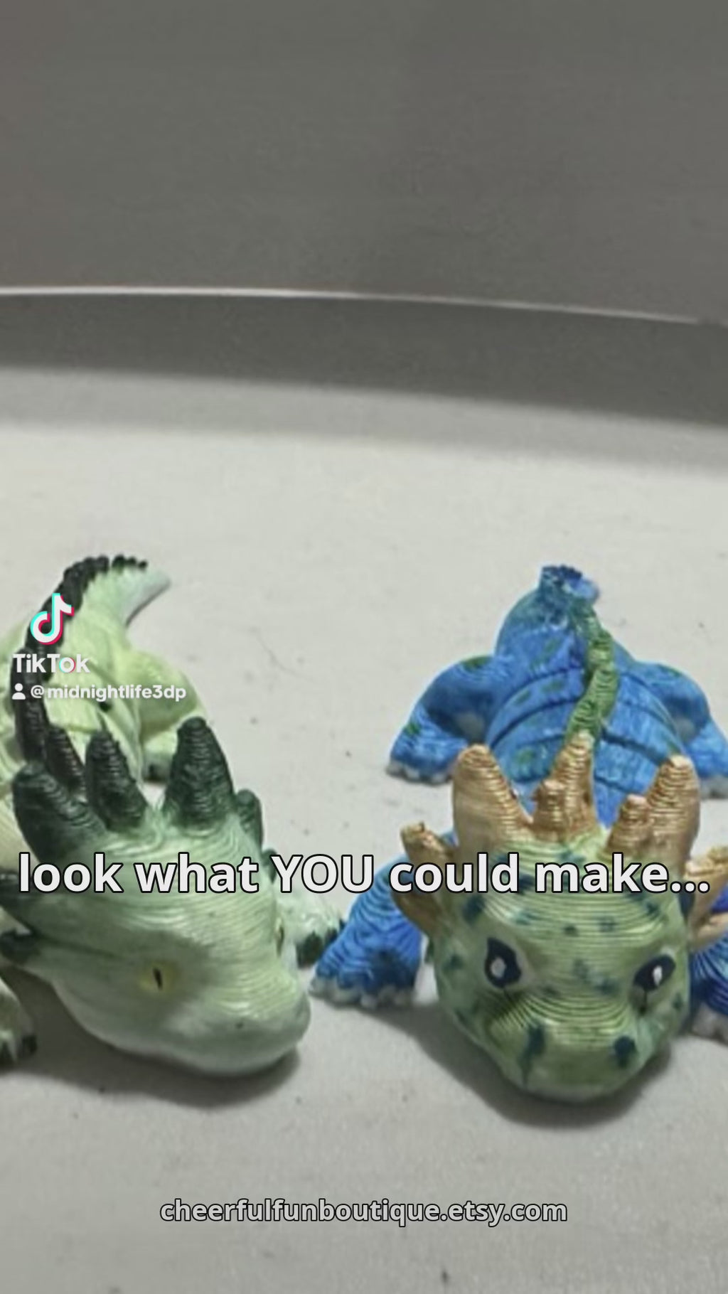 DIY Paint Your Own Dragon Kit with Dragon Egg - 3D Printed Articulated Dragon Painting Kit